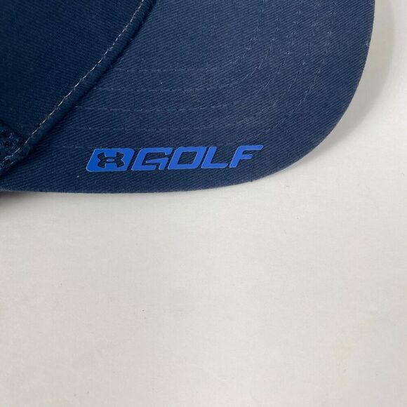 Under Armour Mens Medium/Large Fitted Mesh Baseball hat Logo Golf pre owned - Picture 13 of 13